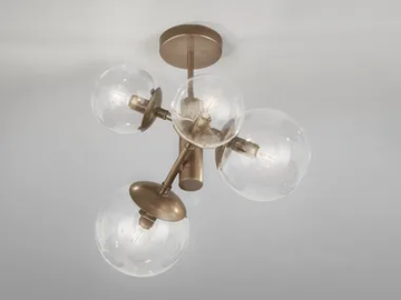 GLOBAL Ø 50 - Metal ceiling lamp by Metal Lux - view 2